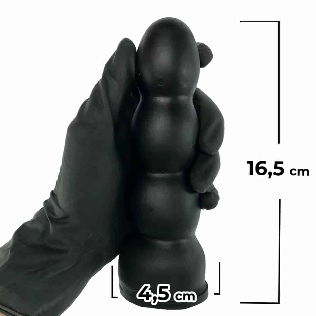 Plug Anal G 16,5cm x 4,5cm Borracha Preto AP04 - Imagem 3