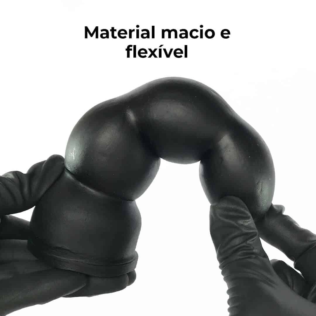 Plug Anal G 16,5cm x 4,5cm Borracha Preto AP04 - Imagem 4