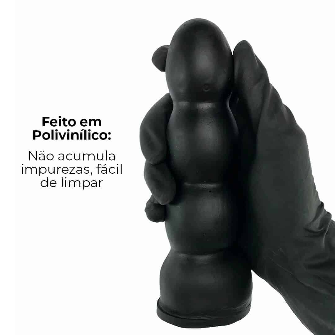 Plug Anal G 16,5cm x 4,5cm Borracha Preto AP04 - Imagem 5