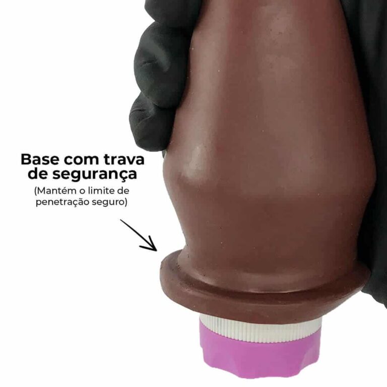 Plug Anal G 12cm x 6cm com Borracha Grosso Vibro Marrom RPP-06M - Imagem 6