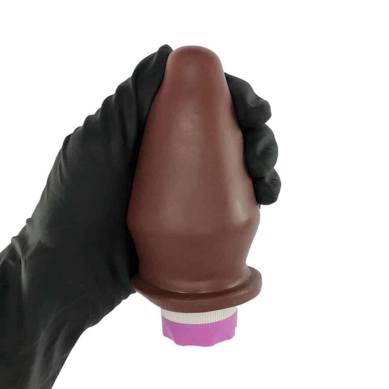 Plug Anal G 12cm x 6cm com Borracha Grosso Vibro Marrom RPP-06M - Imagem 7