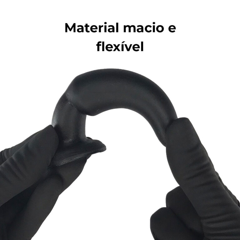 Plug Anal P 8,5cm x 2,3cm Borracha Preto AP02 - Imagem 5