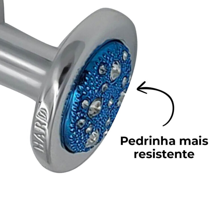 Plug Anal G 9cm x 4cm Leve sem Metal Prata Com Pedra Cravejada Azul - Feito em ABS HA155CA - Imagem 12