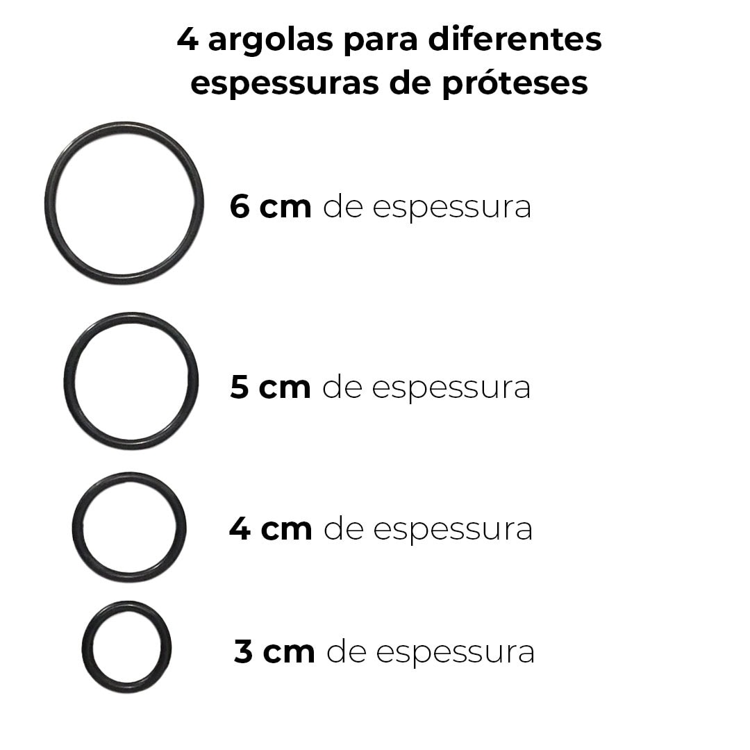 Cinta Peniana com 4 Argolas para diversas espessuras (Sem Prótese) - Imagem 6