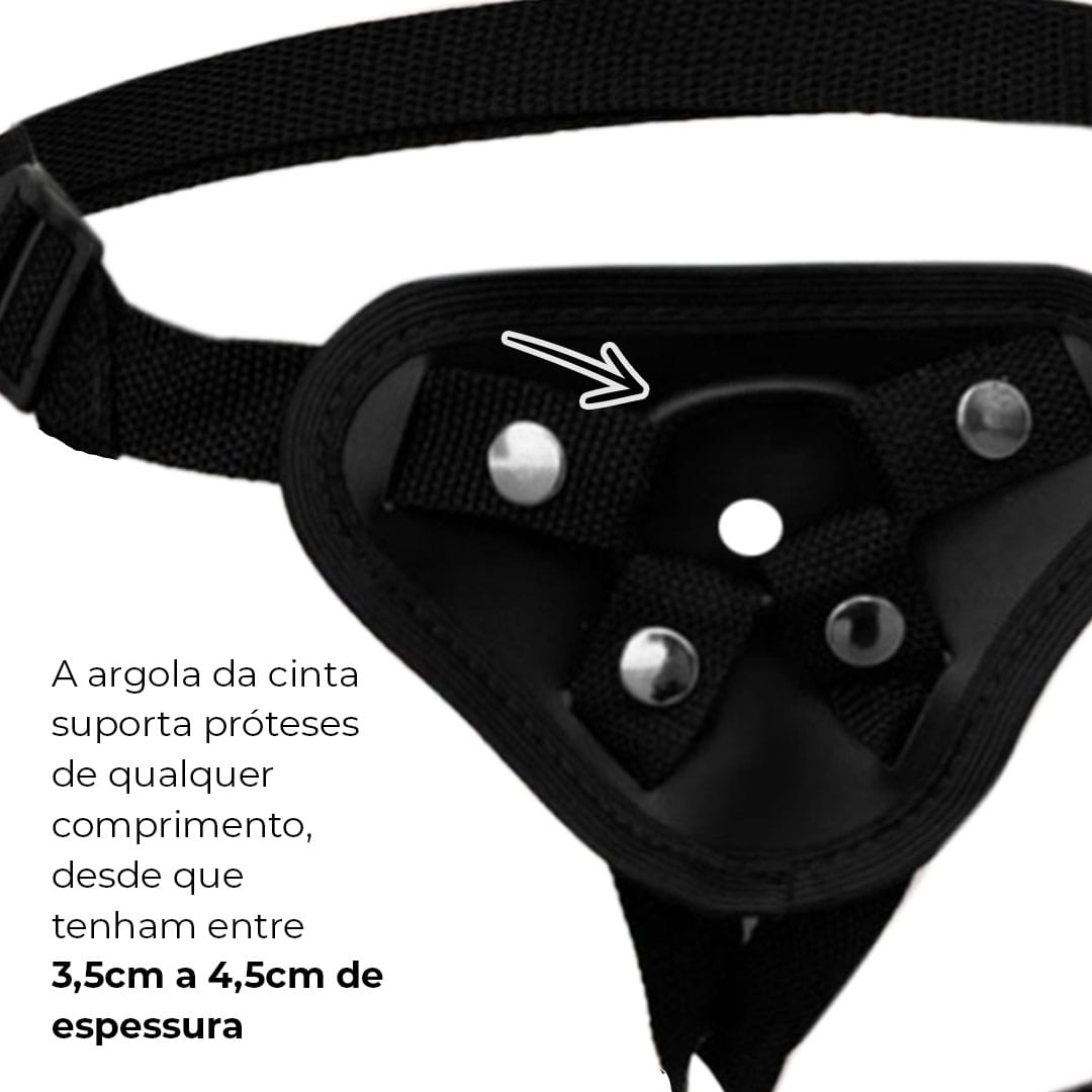 Cinta Peniana 2 em 1, com argola ou furo para rosquear (Sem Prótese) - Imagem 9