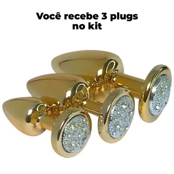 KIT PRAZER ANAL 3 PLUG METÁLICO main image 1