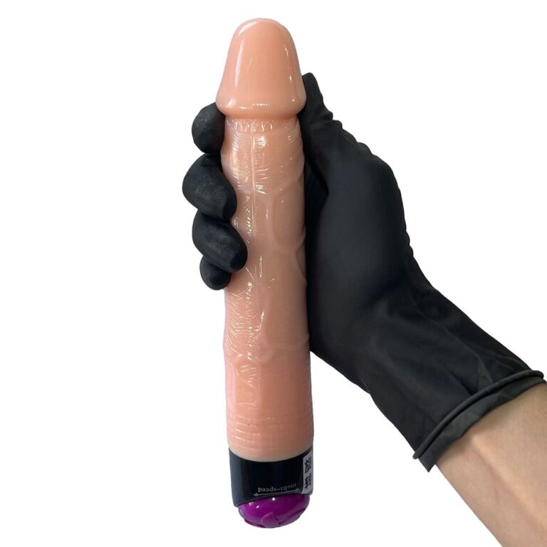 Vibrador formato Pênis com Cabeça que Gira 23cm x 3,5cm - Imagem 7