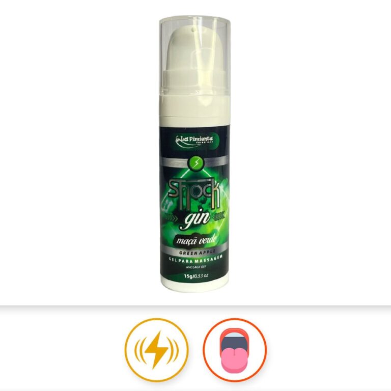 2 em 1 Vibrador líquido e com sabor para Sexo Oral - Maçã Verde