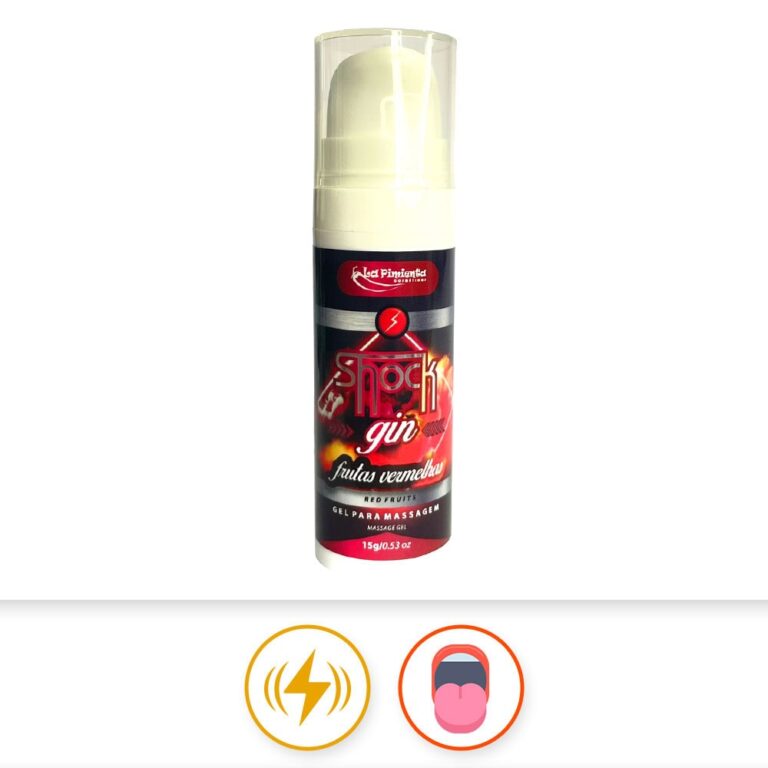 2 em 1 Vibrador líquido e com sabor para Sexo Oral - Frutas Vermelhas