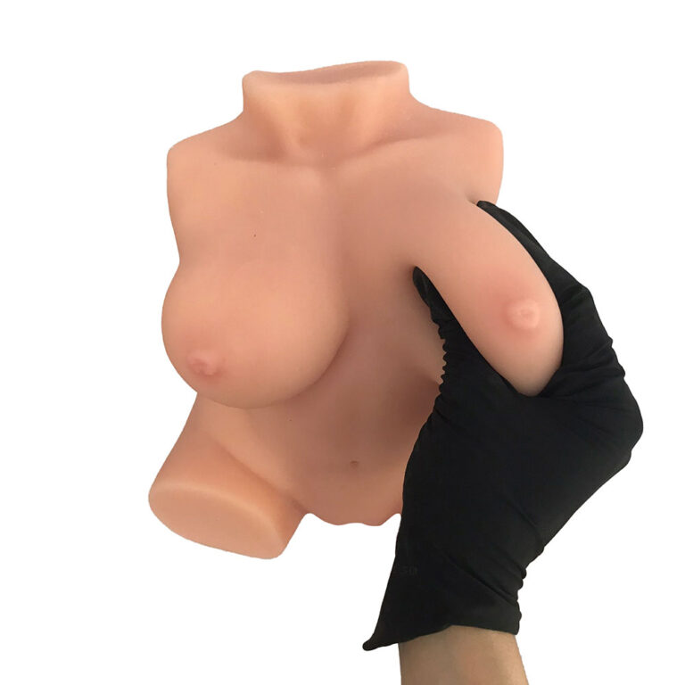 Masturbador masculino seios, vagina e ânus, túnel interno texturizado 27cm x 21cm - Imagem 7