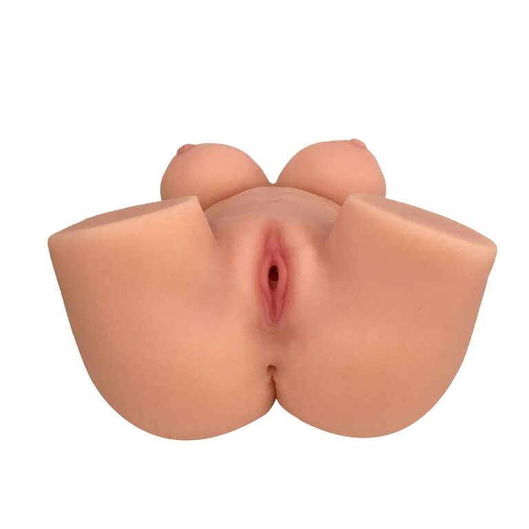 Masturbador masculino seios, vagina e ânus, túnel interno texturizado 27cm x 21cm - Imagem 12