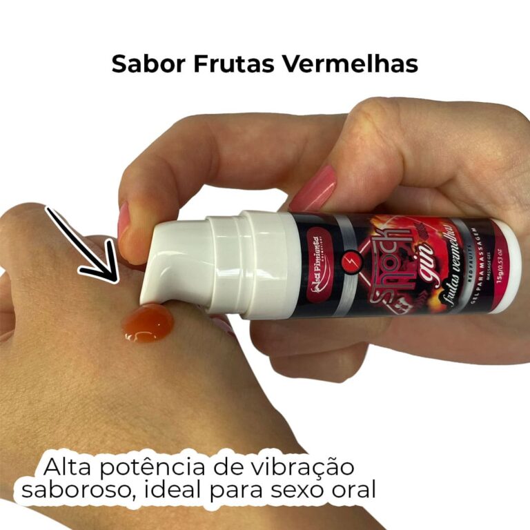 2 em 1 Vibrador líquido e com sabor para Sexo Oral - Frutas Vermelhas - Imagem 3