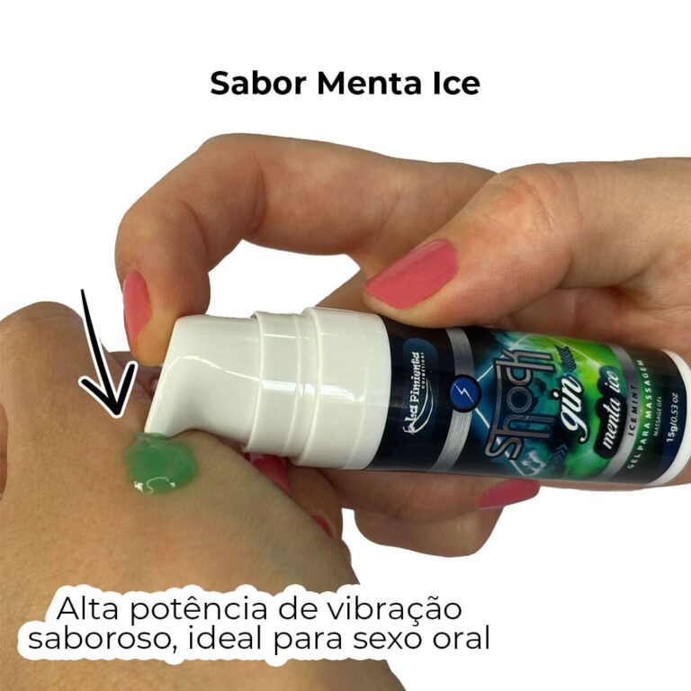 2 em 1 Vibrador líquido e com sabor para Sexo Oral - Menta Ice - Imagem 3