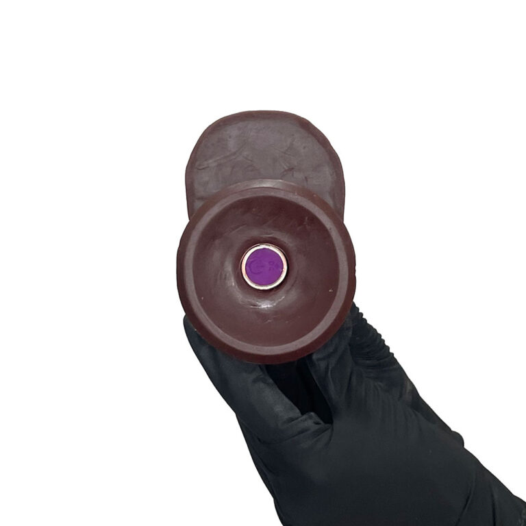 Pênis Grande 22cm x 4,5cm Recarregável com Vibração e Controle Remoto Realista Cyberskin Marrom com Ventosa e Escroto - Imagem 18