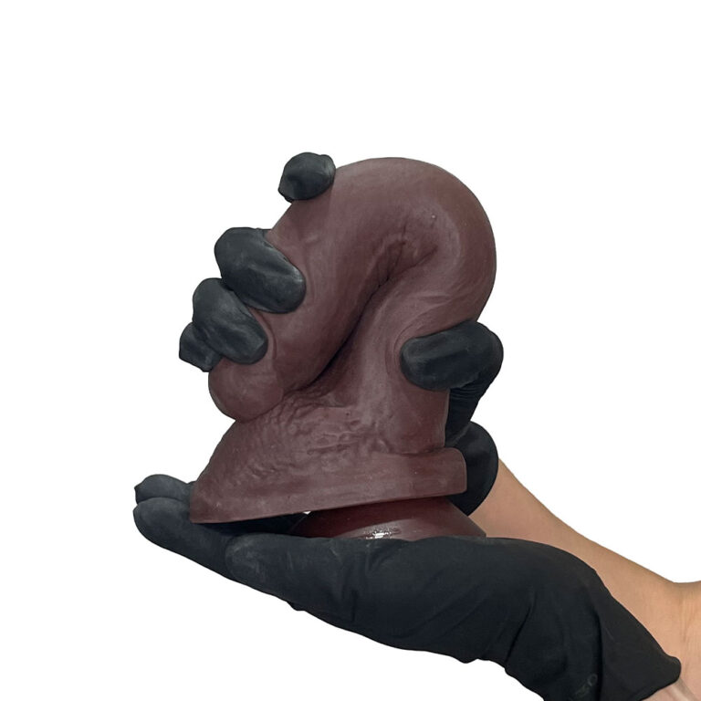 Pênis Grande 22cm x 4,5cm Recarregável com Vibração e Controle Remoto Realista Cyberskin Marrom com Ventosa e Escroto - Imagem 17