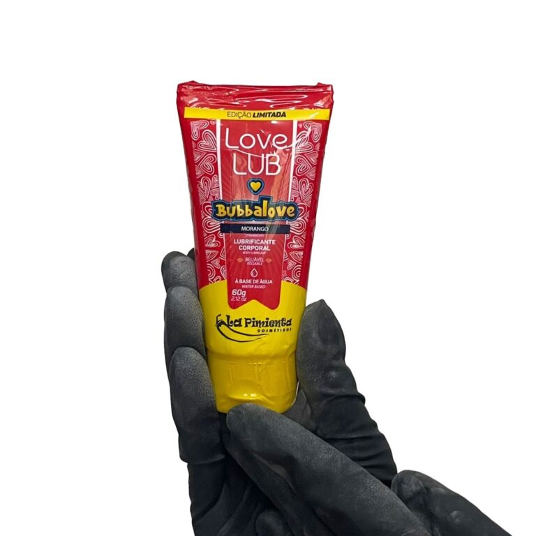 Lubrificante à base de água sabor Morango Bubbalove - Imagem 5