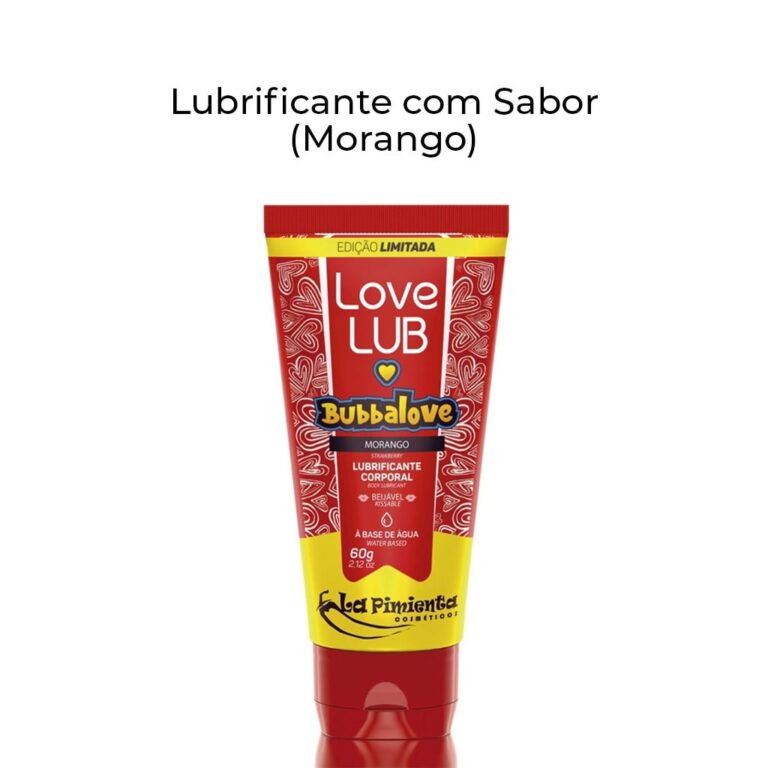 Lubrificante à base de água sabor Morango Bubbalove - Imagem 3