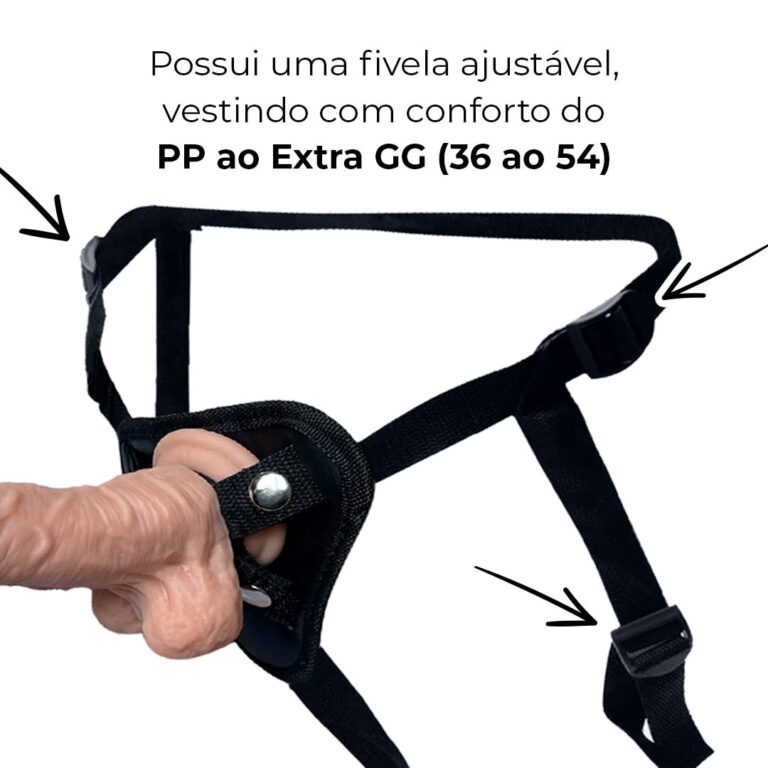 Cinta Peniana MARS DILDO Cyberskin com Vértebra Interna 17,5cm x 4cm - Imagem 7