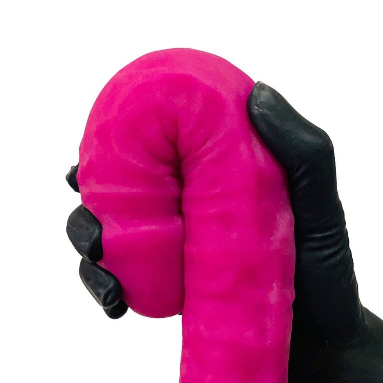 Pênis Duas Pontas / Duas Cabeças 35cmx4cm (17,5cm cada lado) Cyberskin Rosa - Imagem 15