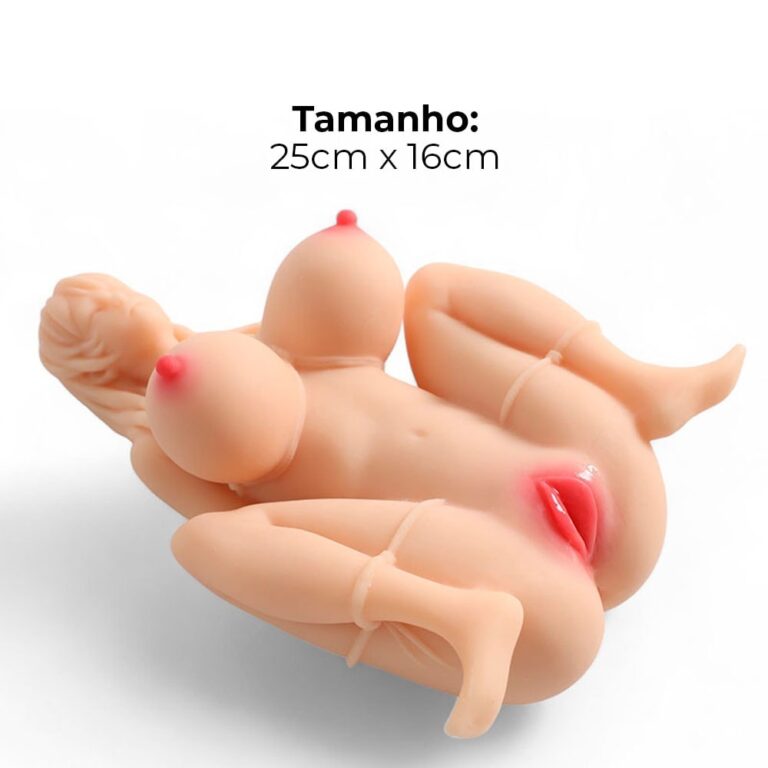Masturbador masculino vagina e ânus, túnel interno texturizado 25cm x 16cm - Imagem 3