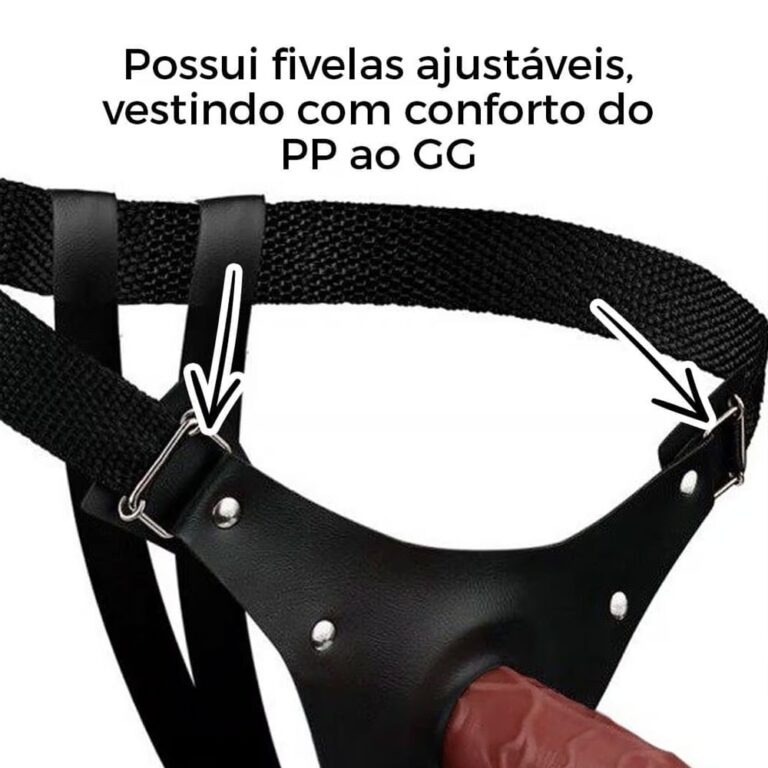 Cinta Peniana Pequena 12cm x 3cm com Pênis Marrom - Imagem 6