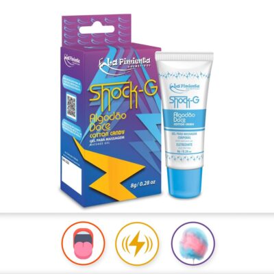 2 em 1 Vibrador líquido e com sabor para Sexo Oral - Algodão Doce