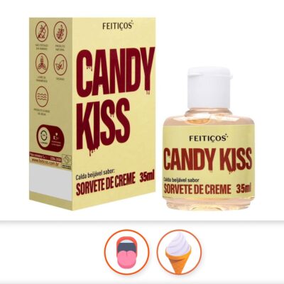 Calda Beijável para Sexo Oral - Sorvete de Creme