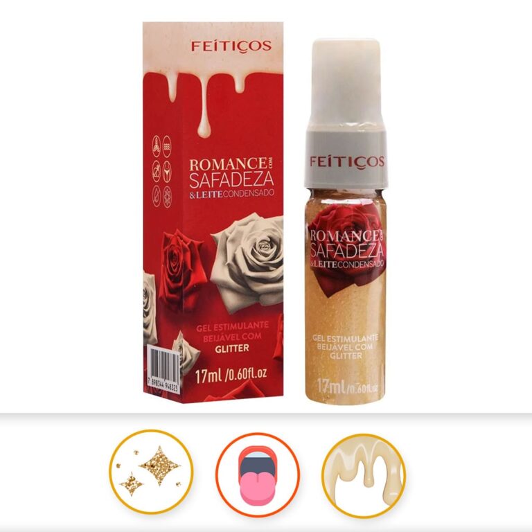 Gel Beijável com Glitter - Leite Condensado