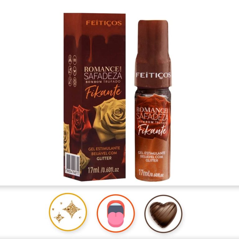 Gel Beijável com Glitter - Bombom Trufado