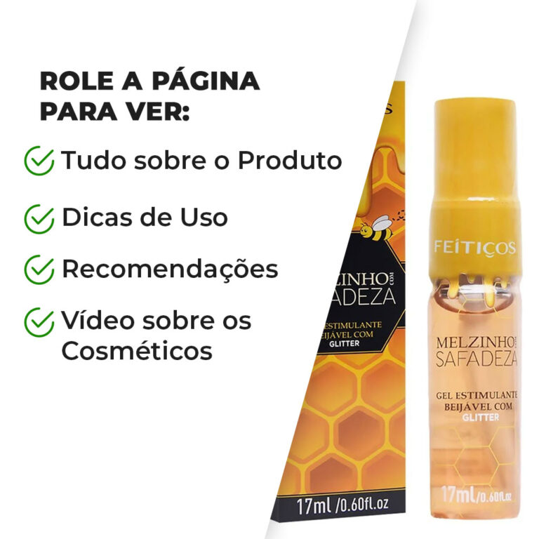 Gel Beijável com Glitter - Mel - Imagem 6