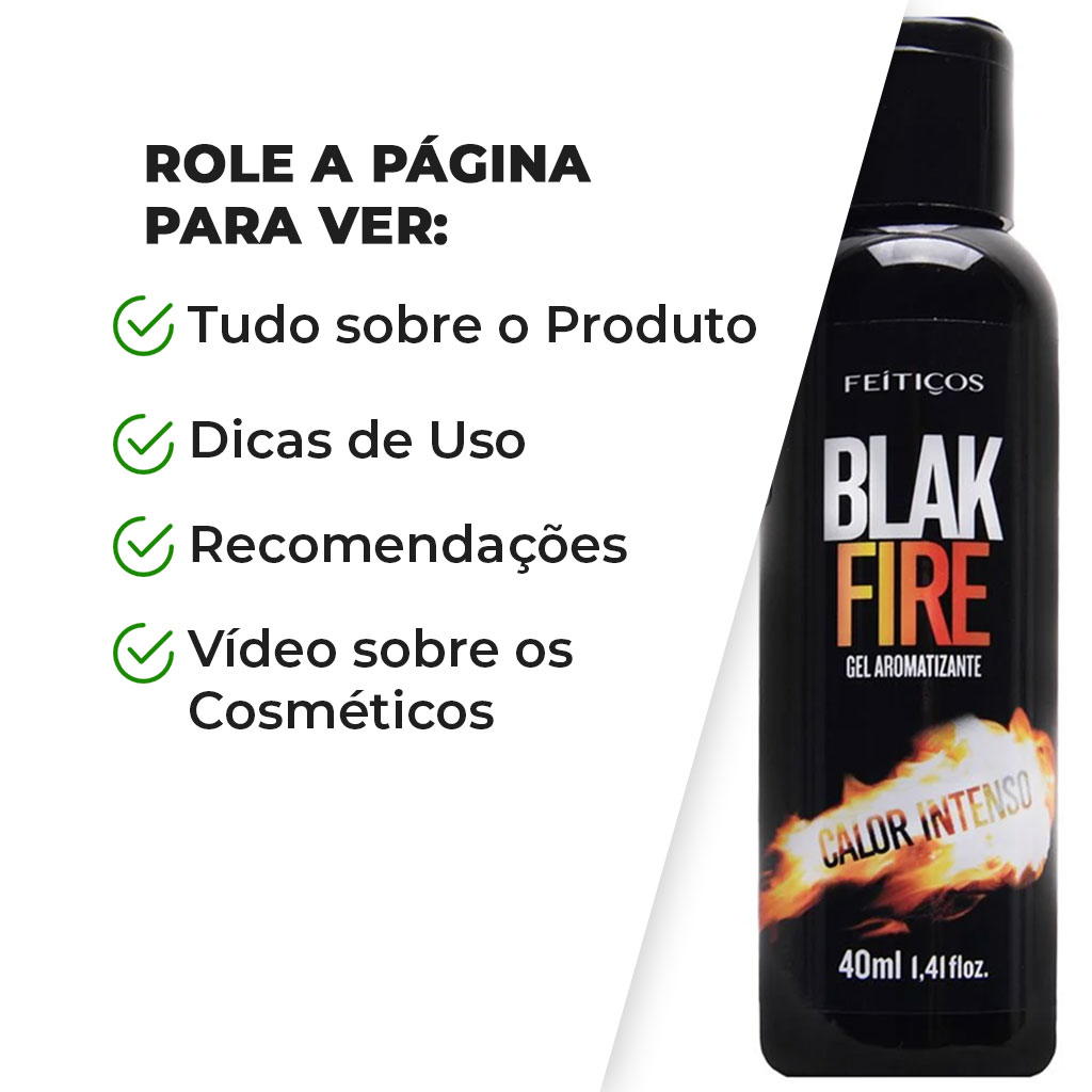 Lubrificante Beijável Super Quente - Blak Fire - Imagem 5