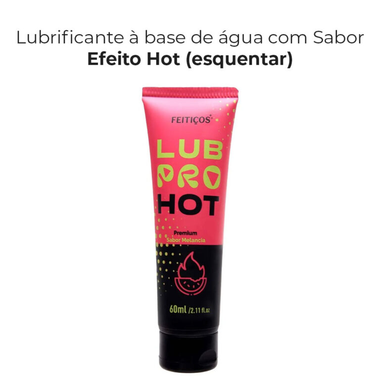 Lubrificante à base de água Beijável Hot Pro - Sabor Melancia - Imagem 3
