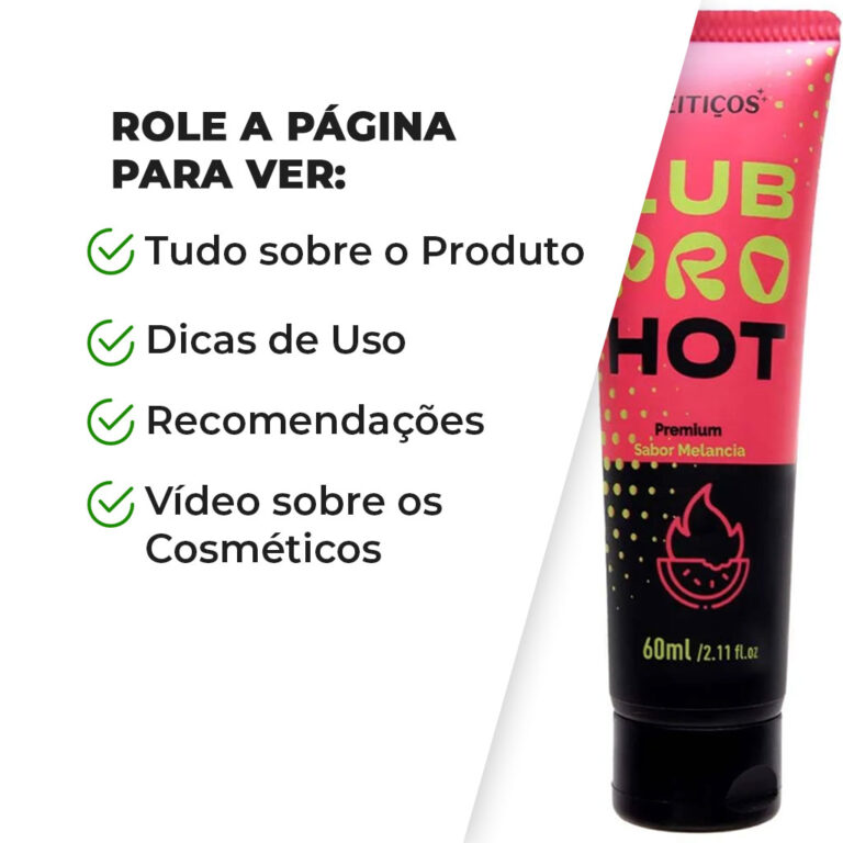 Lubrificante à base de água Beijável Hot Pro - Sabor Melancia - Imagem 5