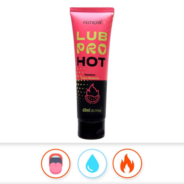 Lubrificante à base de água Beijável Hot Pro - Sabor Melancia