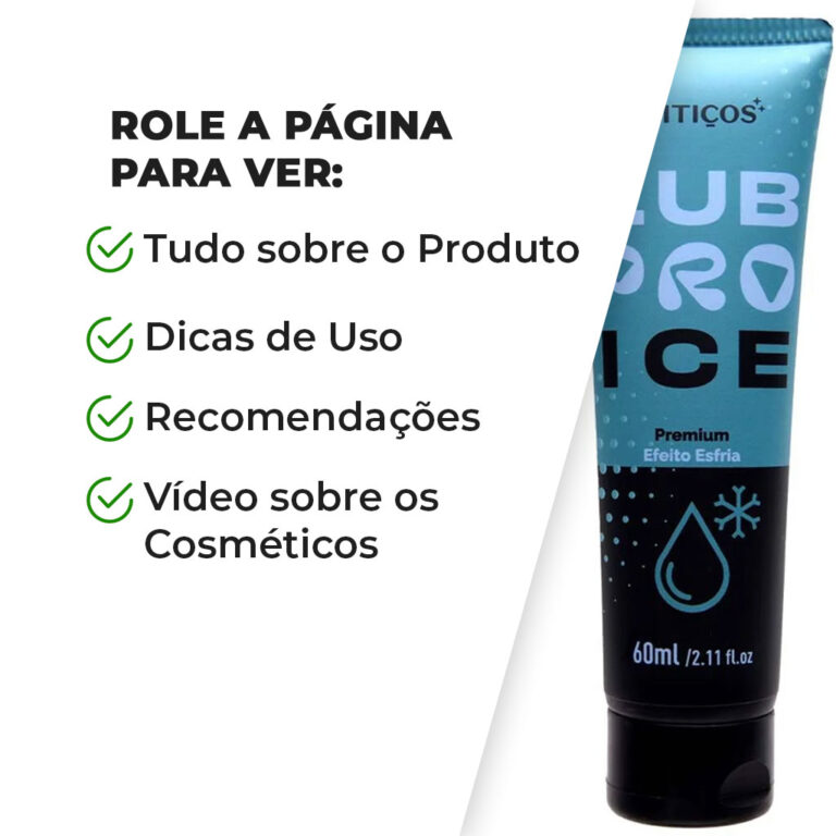 Lubrificante à base de água Ice Pro - Efeito de Esfriar - Imagem 5