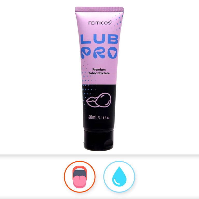 Lubrificante à base de água Beijável Pro - Sabor Chiclete