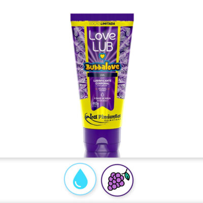 Lubrificante à base de água sabor Uva Bubbalove