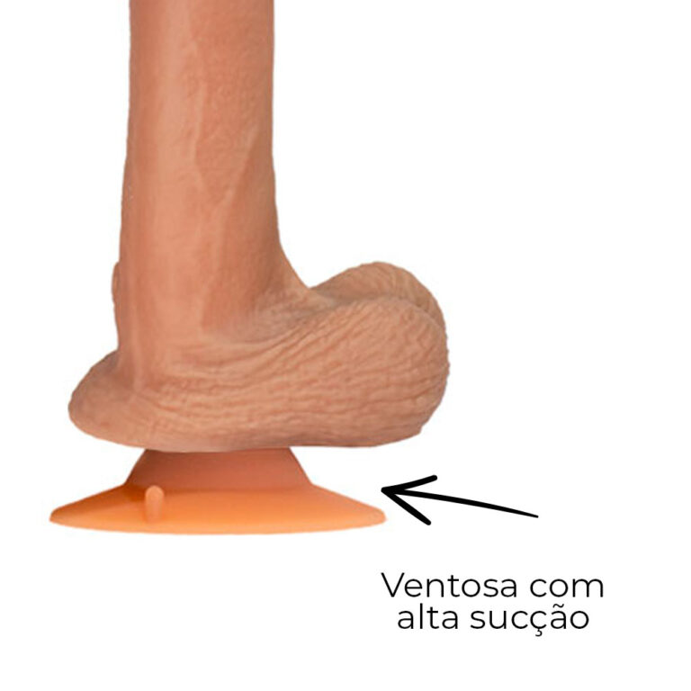 Pênis Grande 19cm x 4cm Recarregável com Vibração Rotativo Controle por Aplicativo com Ventosa e Escroto - Imagem 17