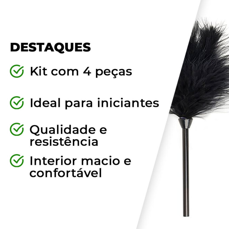 Kit Sado Iniciante com 4 itens Preto - Imagem 3