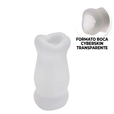Masturbador Masculino Formato Boca com Túnel Interno Texturizado 13cm x 6cm