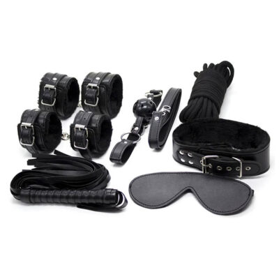 Kit Sado em Pelúcia com 7 itens Preto