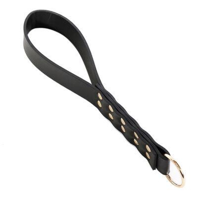 Chibata com Tira Dobrada e Empunhadura com Detalhes em Dourado