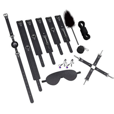 Kit Sado Iniciante com 9 itens Preto