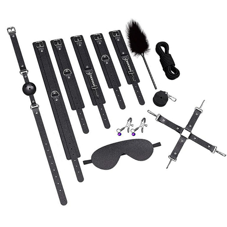 Kit Sado Iniciante com 9 itens Preto