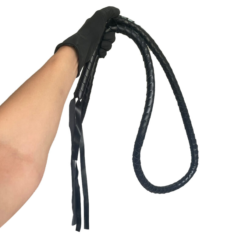 Chicote Trançado Preto 170cm - Imagem 7