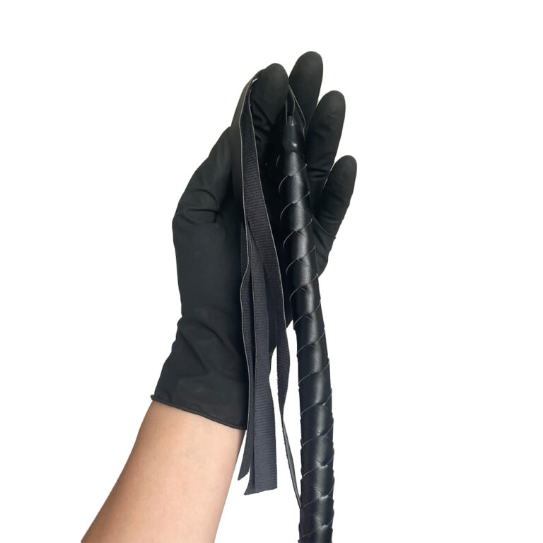 Chicote Trançado Preto 170cm - Imagem 8