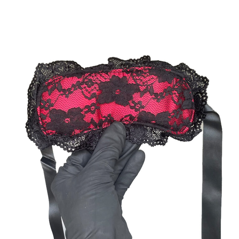Kit Sado em Renda com 3 itens Preto e Vermelho - Imagem 5