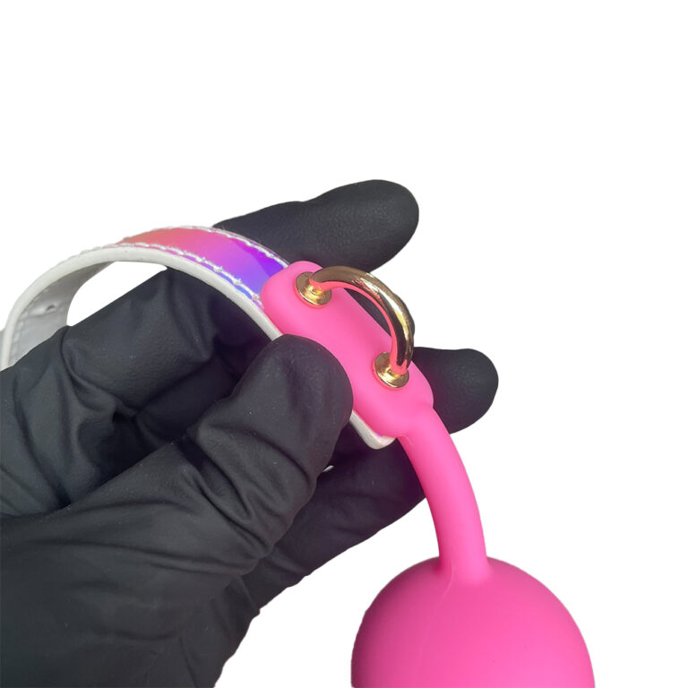 Mordaça Bola Rosa com Dourado - Imagem 13