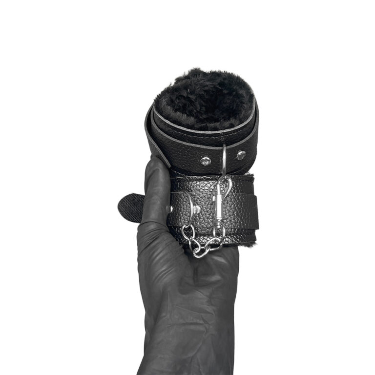 Kit Sado em Pelúcia e Fivelas com 9 itens Preto - Imagem 22