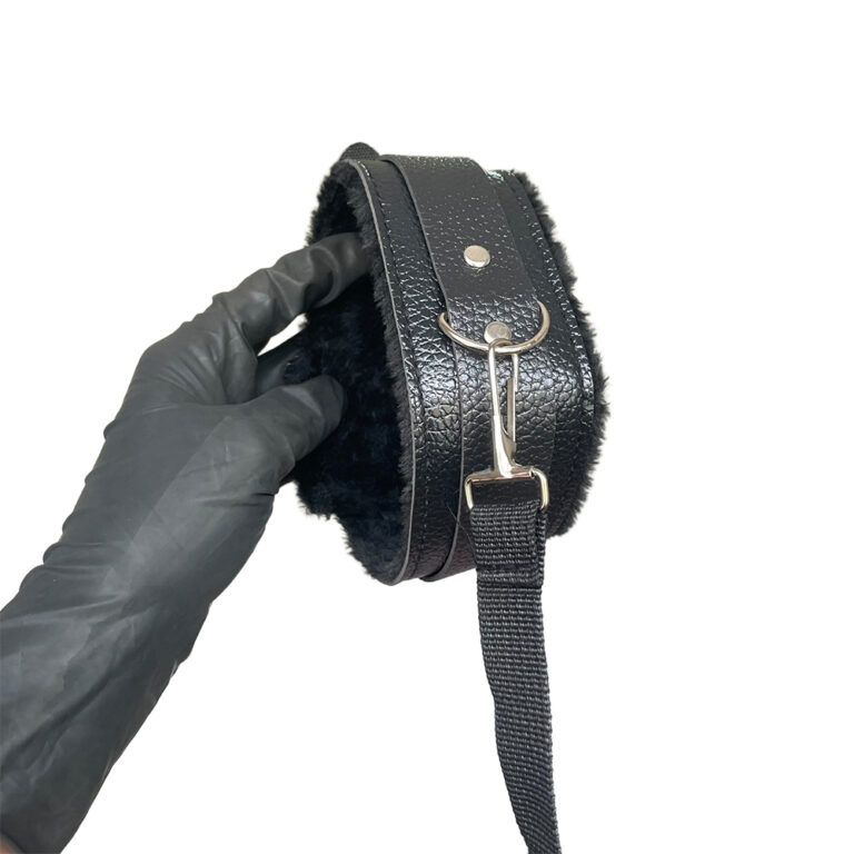 Kit Sado em Pelúcia e Fivelas com 9 itens Preto - Imagem 17